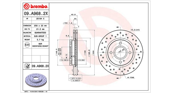 MAGNETI MARELLI Féktárcsa, mind DFX0778_MM