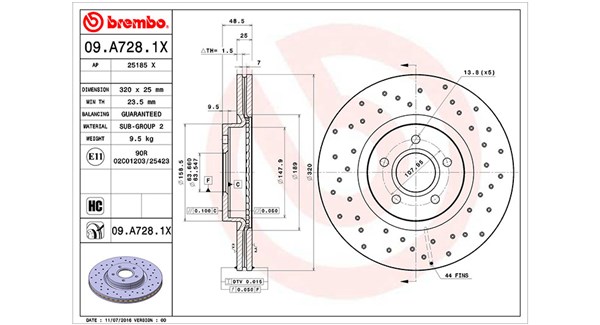 MAGNETI MARELLI Féktárcsa, mind DFX0779_MM