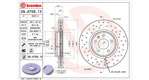 MAGNETI MARELLI Féktárcsa, mind DFX0815_MM