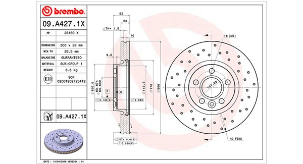 MAGNETI MARELLI Féktárcsa, mind DFX0876_MM