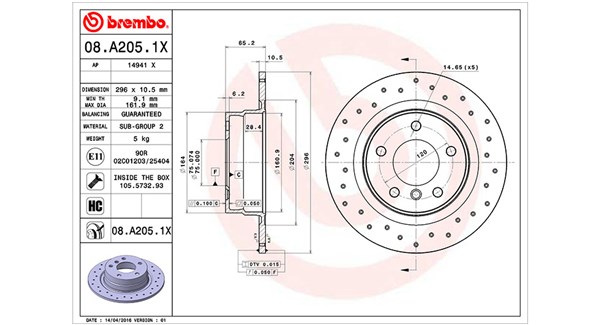 MAGNETI MARELLI Féktárcsa, mind DFX0893_MM