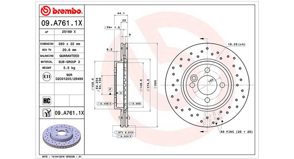 MAGNETI MARELLI Féktárcsa, mind DFX0907_MM