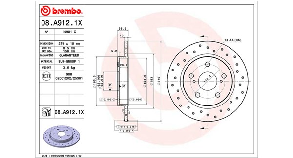 MAGNETI MARELLI Féktárcsa, mind DFX0914_MM