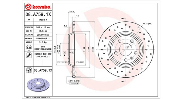 MAGNETI MARELLI Féktárcsa, mind DFX0950_MM