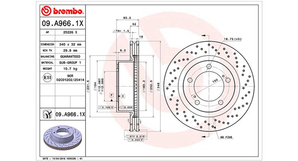 MAGNETI MARELLI Féktárcsa, mind DFX0983_MM