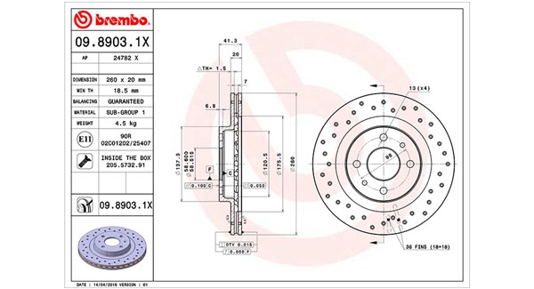 MAGNETI MARELLI Féktárcsa, mind DFX0994_MM