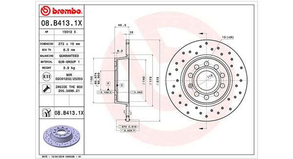 MAGNETI MARELLI Féktárcsa, mind DFX1078_MM