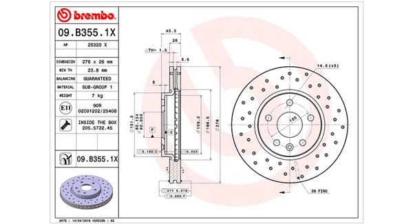 MAGNETI MARELLI Féktárcsa, mind DFX1080_MM