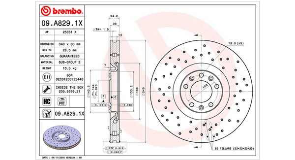 MAGNETI MARELLI Féktárcsa, mind DFX1171_MM