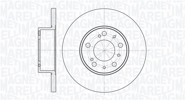 MAGNETI MARELLI Féktárcsa, mind MBD0213_MM