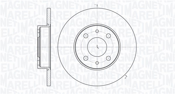 MAGNETI MARELLI Féktárcsa, mind MBD0217_MM