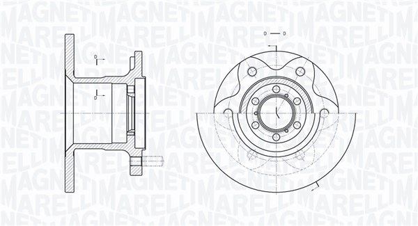 MAGNETI MARELLI Féktárcsa, mind MBD0219_MM