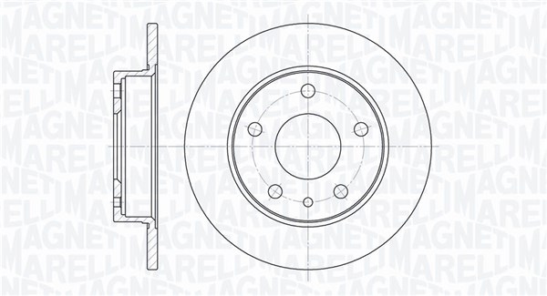 MAGNETI MARELLI Féktárcsa, mind MBD0221_MM