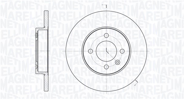 MAGNETI MARELLI Féktárcsa, mind MBD0225_MM