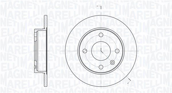 MAGNETI MARELLI Első féktárcsa MBD0227_MM