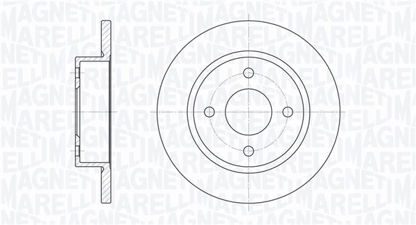 MAGNETI MARELLI Első féktárcsa MBD0235_MM