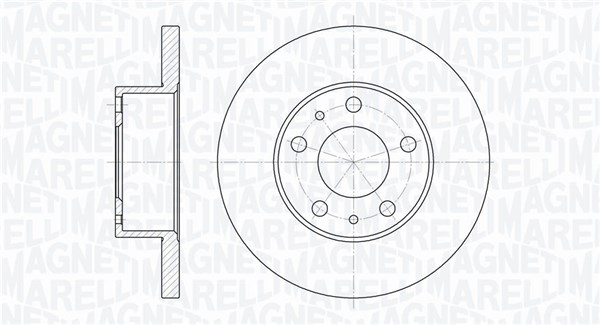 MAGNETI MARELLI Első féktárcsa MBD0237_MM