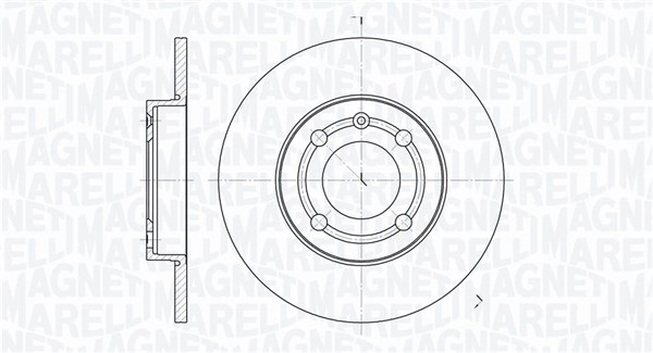 MAGNETI MARELLI Első féktárcsa MBD0239_MM