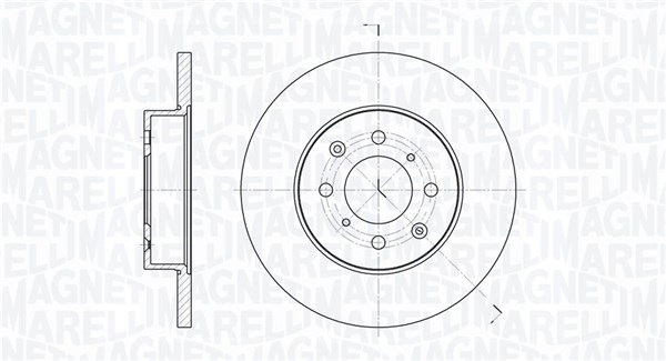 MAGNETI MARELLI Féktárcsa, mind MBD0243_MM