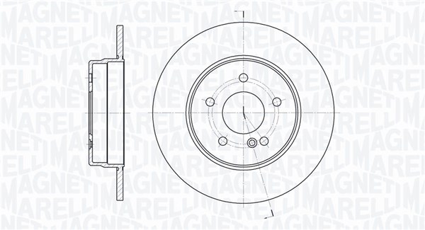 MAGNETI MARELLI Hátsó féktárcsa MBD0249_MM