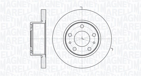 MAGNETI MARELLI Féktárcsa, mind MBD0251_MM