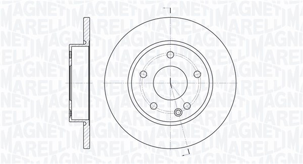 MAGNETI MARELLI Első féktárcsa MBD0257_MM