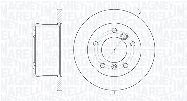 MAGNETI MARELLI Féktárcsa, mind MBD0259_MM