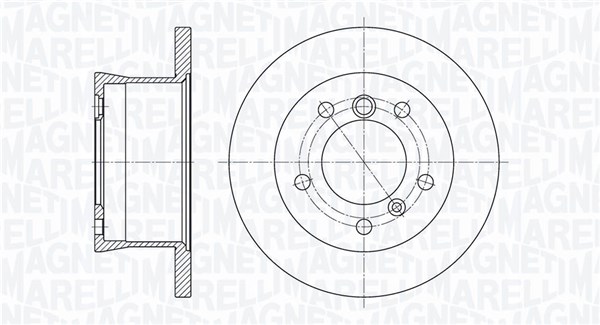 MAGNETI MARELLI Féktárcsa, mind MBD0261_MM
