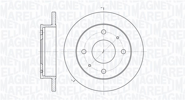 MAGNETI MARELLI Féktárcsa, mind MBD0265_MM