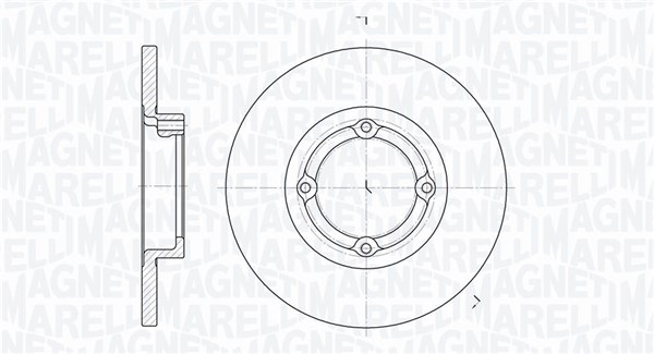 MAGNETI MARELLI Első féktárcsa MBD0267_MM