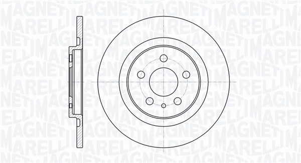 MAGNETI MARELLI Hátsó féktárcsa MBD0269_MM