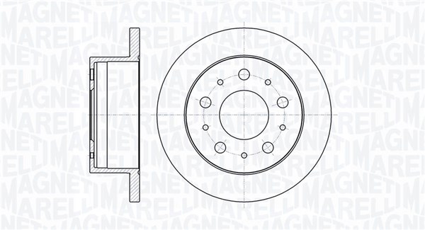 MAGNETI MARELLI Féktárcsa, mind MBD0271_MM