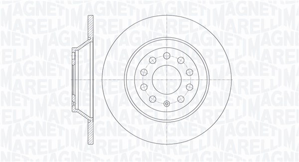 MAGNETI MARELLI Hátsó féktárcsa MBD0279_MM