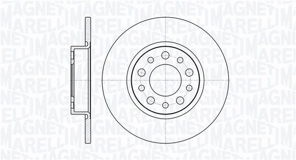 MAGNETI MARELLI Hátsó féktárcsa MBD0285_MM