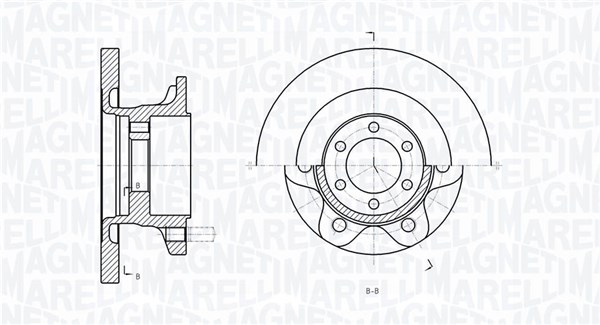 MAGNETI MARELLI Első féktárcsa MBD0289_MM