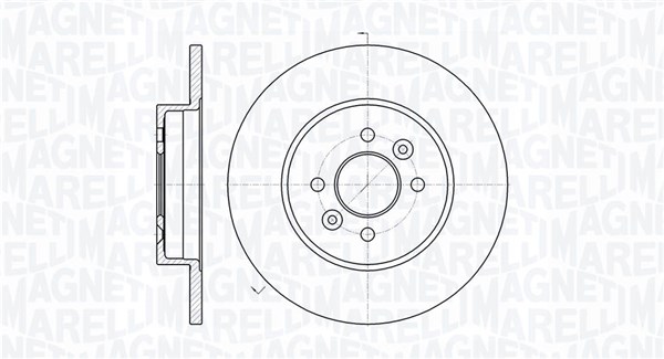 MAGNETI MARELLI Hátsó féktárcsa MBD0293_MM