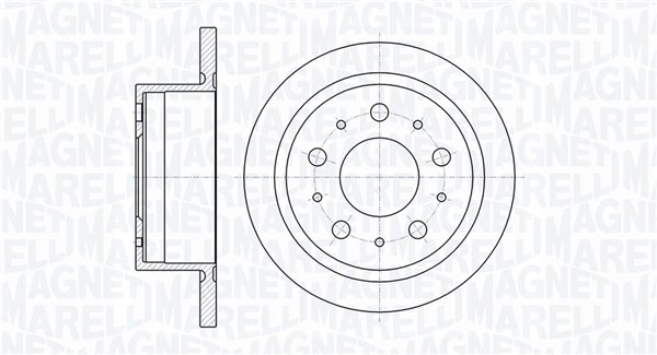 MAGNETI MARELLI Féktárcsa, mind MBD0331_MM