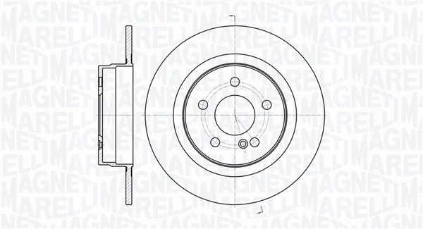 MAGNETI MARELLI Hátsó féktárcsa MBD0339_MM