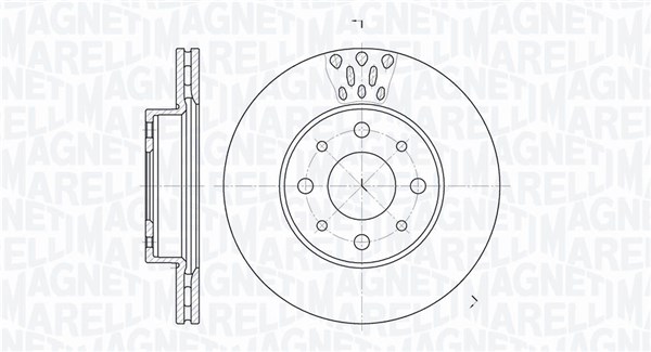 MAGNETI MARELLI Féktárcsa, mind MBD0350_MM