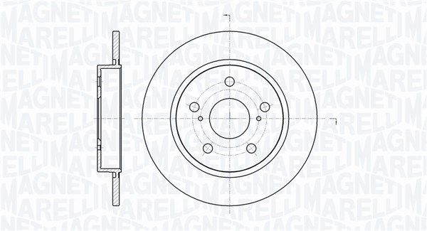 MAGNETI MARELLI Féktárcsa, mind MBD0355_MM