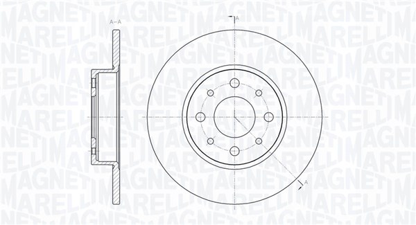 MAGNETI MARELLI Féktárcsa, mind MBD0357_MM