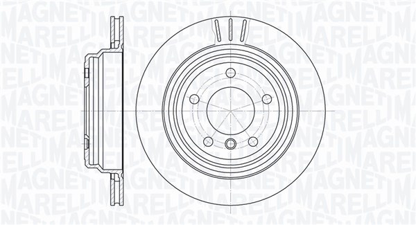 MAGNETI MARELLI Hátsó féktárcsa MBD0358_MM