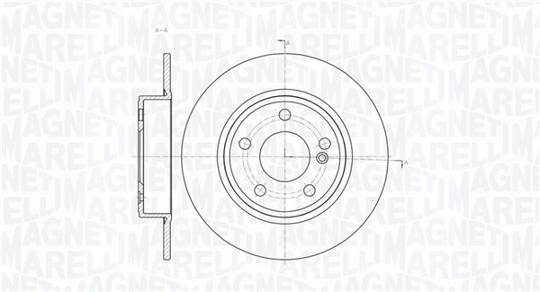 MAGNETI MARELLI Féktárcsa, mind MBD0359_MM