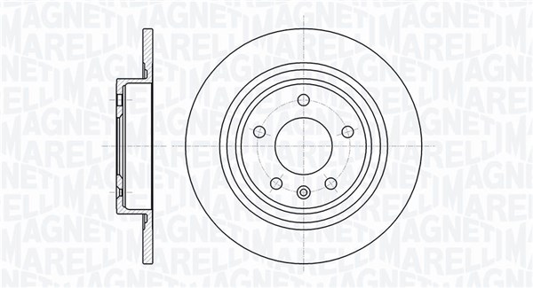 MAGNETI MARELLI Hátsó féktárcsa MBD0361_MM