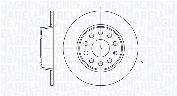 MAGNETI MARELLI Féktárcsa, mind MBD0367_MM