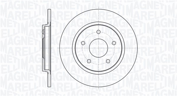 MAGNETI MARELLI Hátsó féktárcsa MBD0375_MM