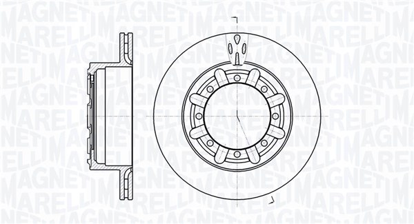 MAGNETI MARELLI Féktárcsa, mind MBD0382_MM