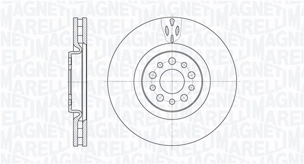 MAGNETI MARELLI Első féktárcsa MBD0388_MM