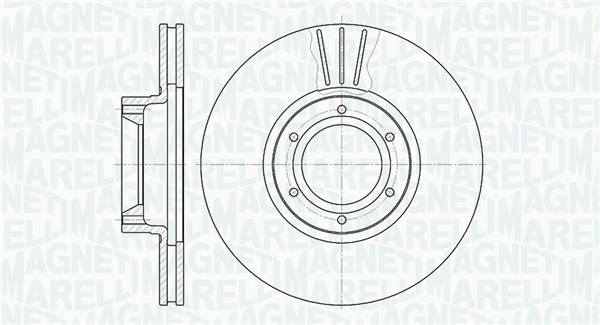 MAGNETI MARELLI Első féktárcsa MBD0390_MM