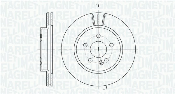 MAGNETI MARELLI Első féktárcsa MBD0396_MM